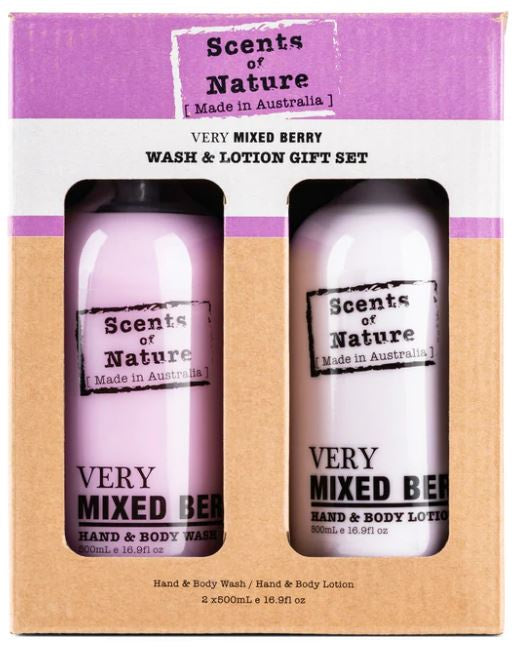 Mixed Berry Wash & Lotion Gift Pack 2 X 500ML