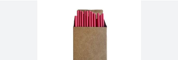 The Original Clay Standard Straw Pink 6mm x 197mm 5000 per ctn