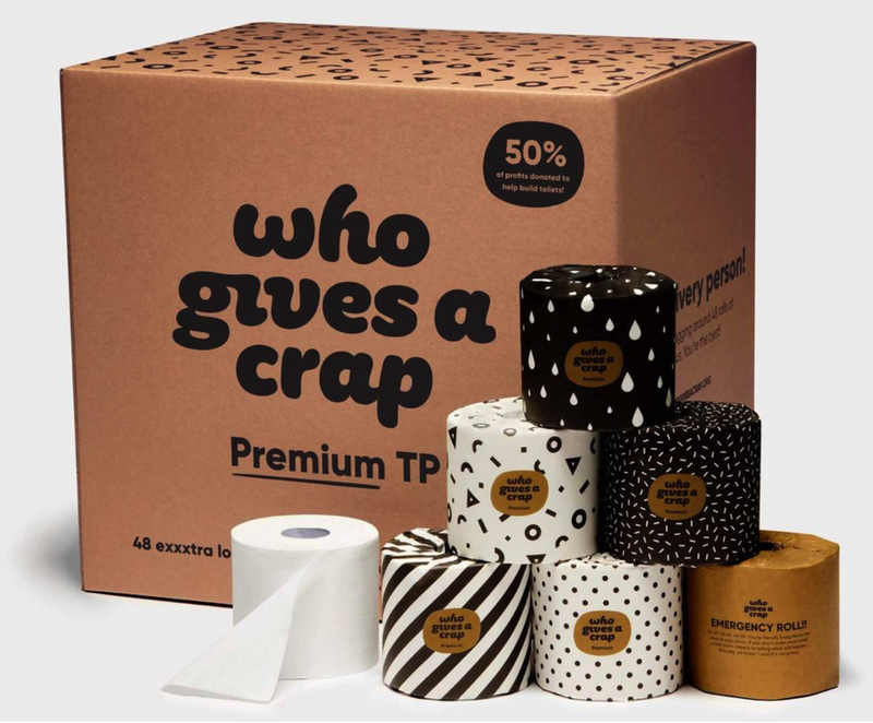 'Who Gives A Crap' toilet paper in stock now!
