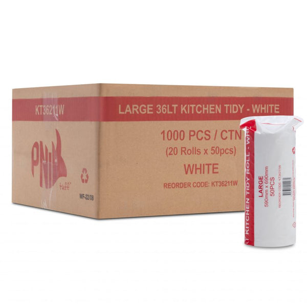 PNI Kitchen Tidy Bags 36ltr 1000 per ctn