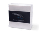 Deluxe Linen Look Dinner Napkins 1/4 Fold White (250 Napkins)