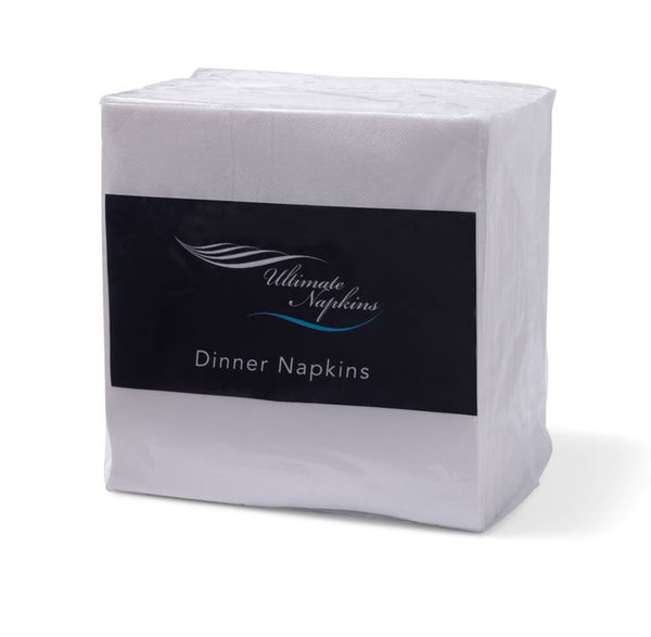 Deluxe Quilted Dinner Napkins, Quarter Fold White (1000 Napkins)