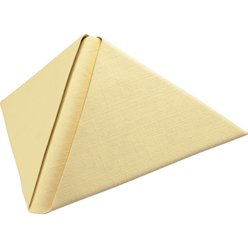 Duni Dunilin Cream Luxury 1/4 fold Dinner Napkins