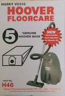 Hoover Husky Genuine Vac Bags-H46 5 per pkt