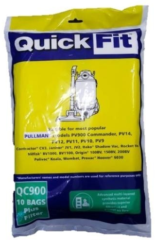 QC900 Pullman Vac Bags - Pkt 10