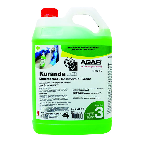 Kuranda Disinfectant Commercial Grade 5L