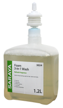 Saraya 3 in 1 Foam Wash Refresh Fragrance  1.2Ltr (Body Wash)