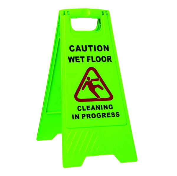 Sabco Wet Floor Sign A-Frame - Green