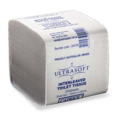 Caprice Ultrasoft Interleaf Toilet Tissue