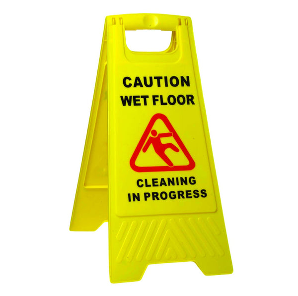 Sabco Wet Floor Sign A-Frame - Yellow