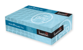 Bastion Blue Nitrile Powder free Gloves Medium