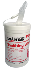 Saraya Smart San Sanitising Wipes S-7 150 Wipes