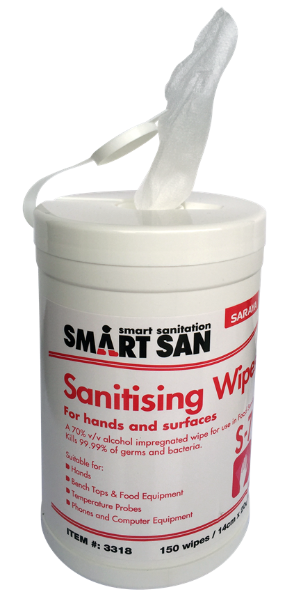 Saraya Smart San Sanitising Wipes S-7 150 Wipes