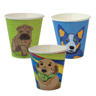 Dog Series Hot/Cold Cups 8oz Single Wall  600 per ctn