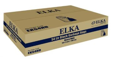 Elka 54L HD Garbage Bags (250 Per Box)
