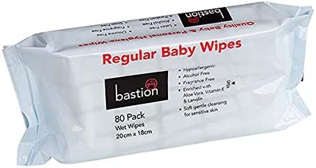 Bastion Regular Baby Wipes 80Pk (Single Sell)