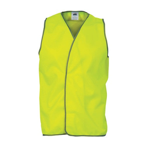 Safety Vest, Day use, Velcro Closure, Yellow, X Large