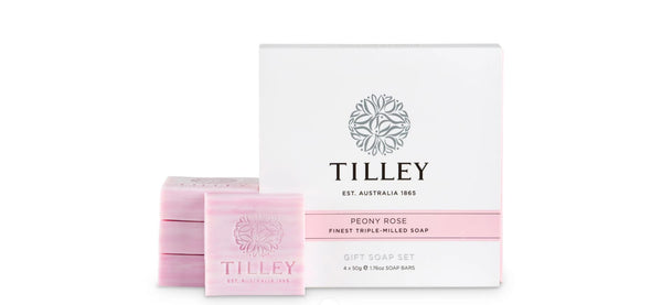 Tilley Gift Box Set Poeny Rose 4 x 50 g