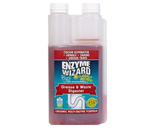 Enzyme Wizard Grease & Waste Digester 1L Twin