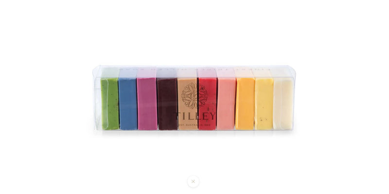 Tilley Vivid Rainbow Soaps Gift Pack 10 x 50g