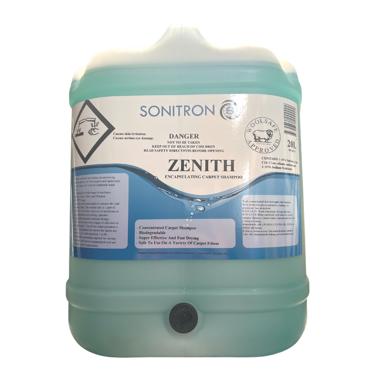 Zenith Encapsulation Carpet Shampoo 20L