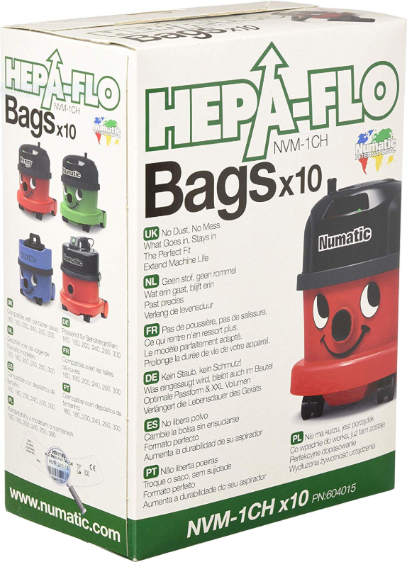 Numatic HEPA-FLO Filter Bags NVM-1CH