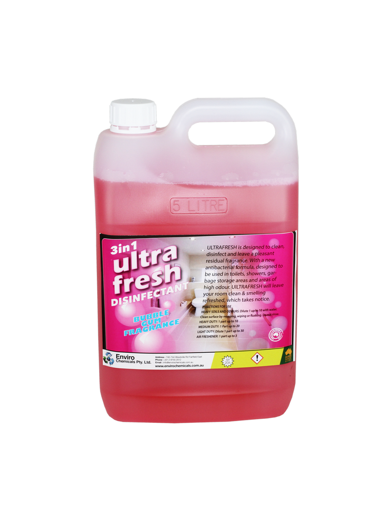 Enviro Ultra Fresh Bubble Gum Disinfectant 5L