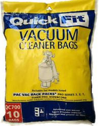 QC700 Pacvac Vacuum Bags - Pkt 10