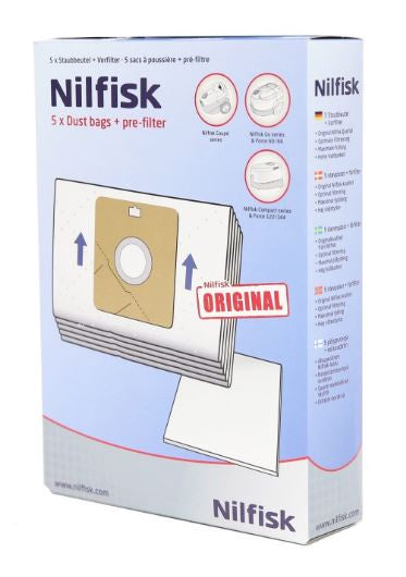 Nilfisk Coupe, Go & Compact series Vac Bags