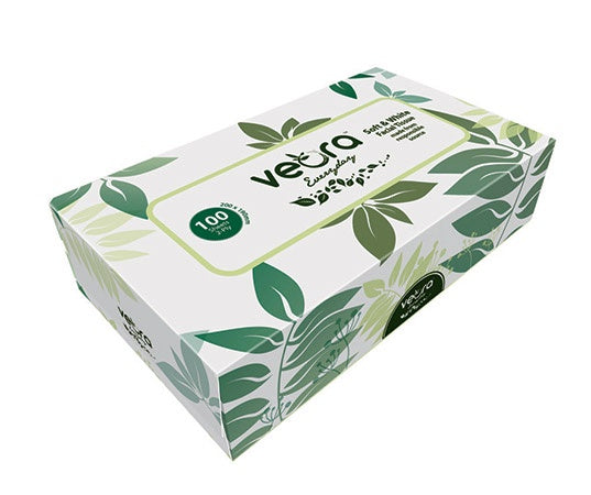 Veora Everyday Facial Tissue 100 Sheets 2ply (48 pks per ctn)