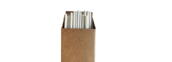 The Original Clay Standard Straw - White  6mm x 197mm 5000 per ctn